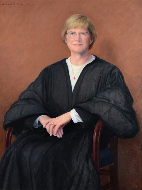 Oil Portrait of 
					The Honorable Lorraine Murphy Weil
					by Gerald P. York