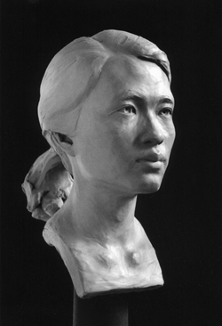 Portrait Sculpture of a Woman by Artist and © Gerald P. York