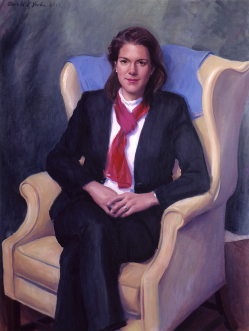 Oil Portrait of Kerry Robinson 
					by Gerald P. York