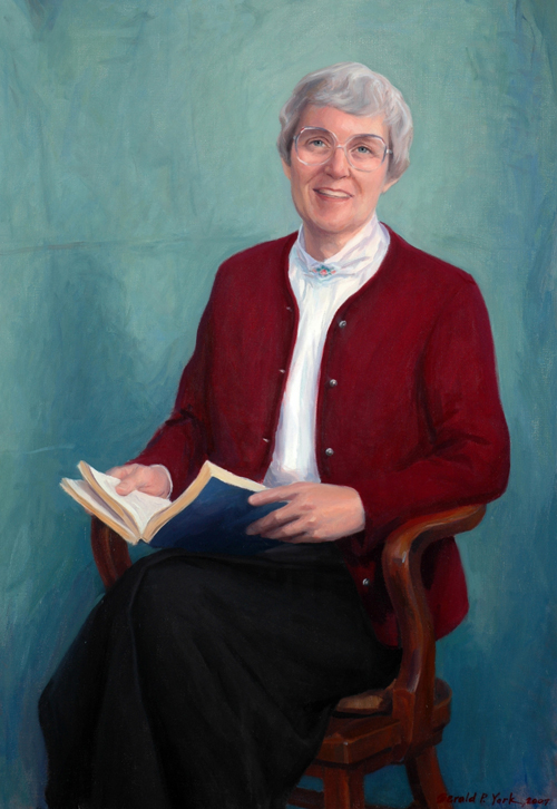 Gerald York Oil Portrait of Yale Divinity School Professor Letty Russell