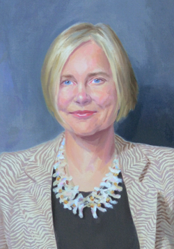sharon oster oil portrait 
					by and © Gerald P. York